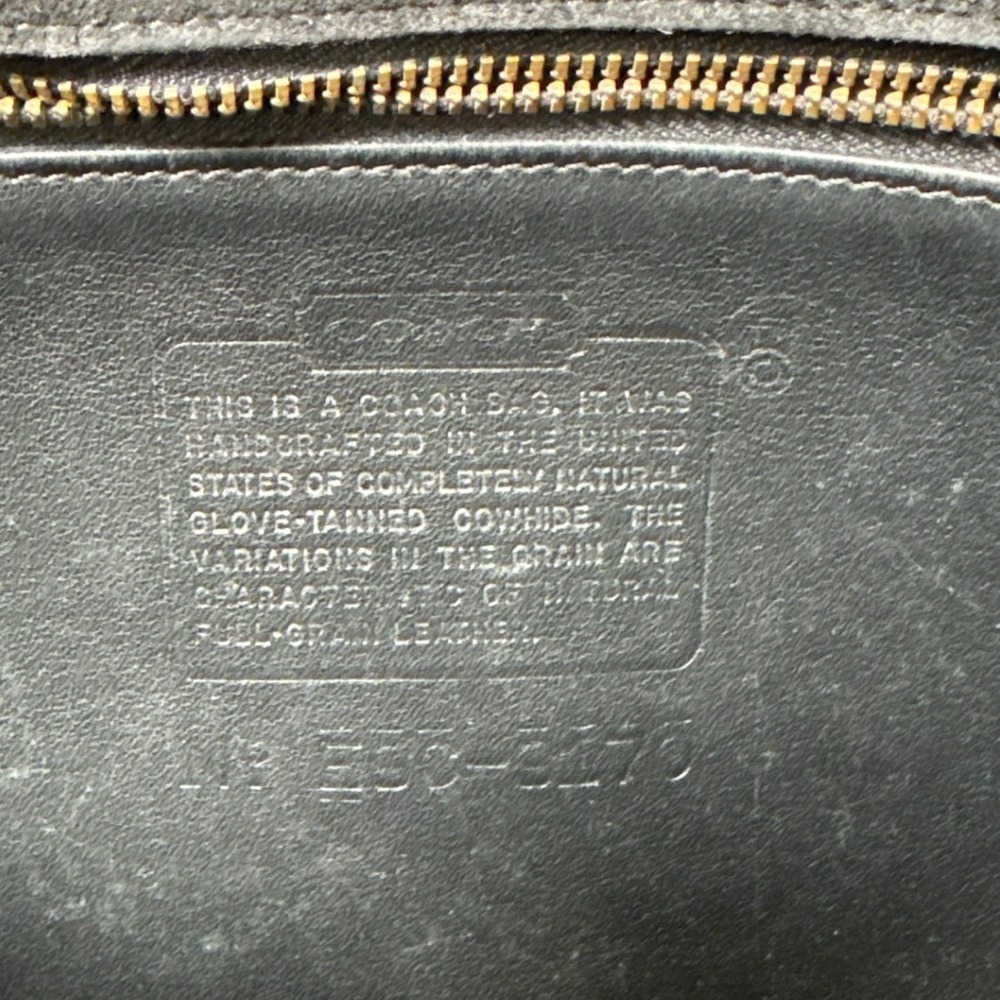 Vintage Coach 9170 Black Leather Shoulder Bag Saddle Classic Pouch Boho 90's - Picture 4 of 16